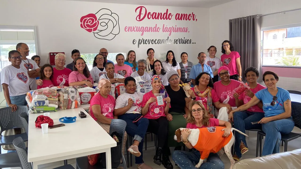 Voluntárias da Rede Feminina reunidas